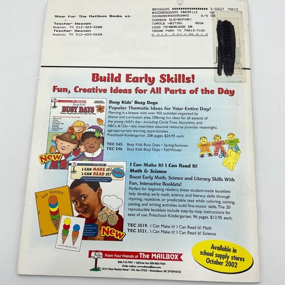 The Mailbox Idea Magazine For Teachers Kindergarten Dec/Jan 2002-3 - Picture 2 of 3
